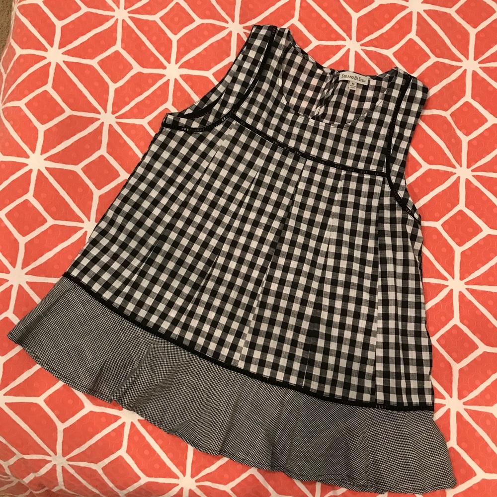 Black & White Boutique Top